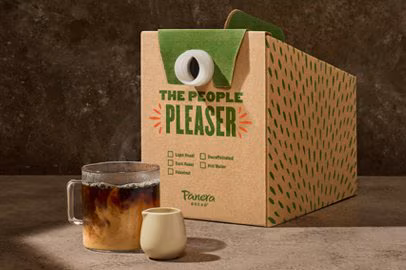 Panera Bread Menu 162 Cafe Blend Dark Roast Coffee Tote