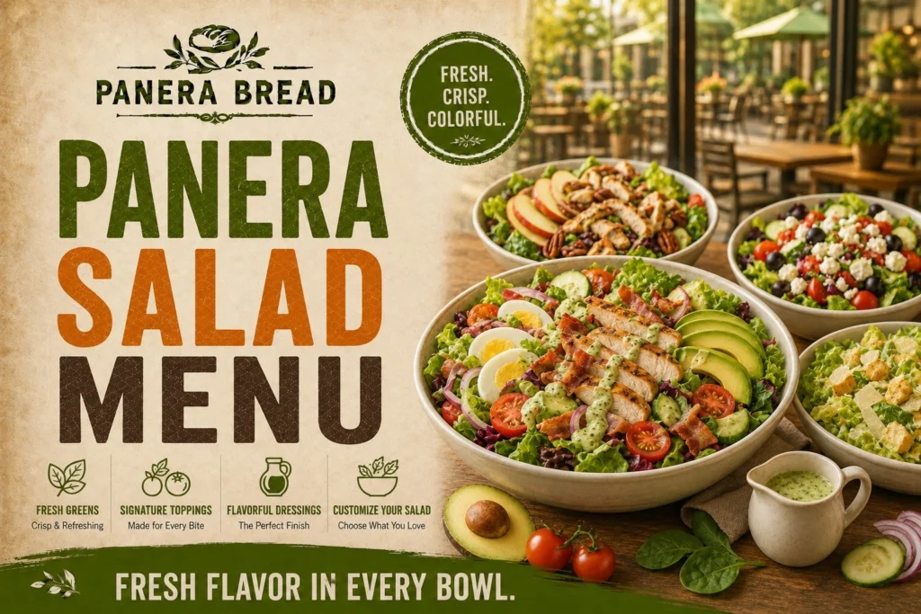 Panera Bread Salad Menu