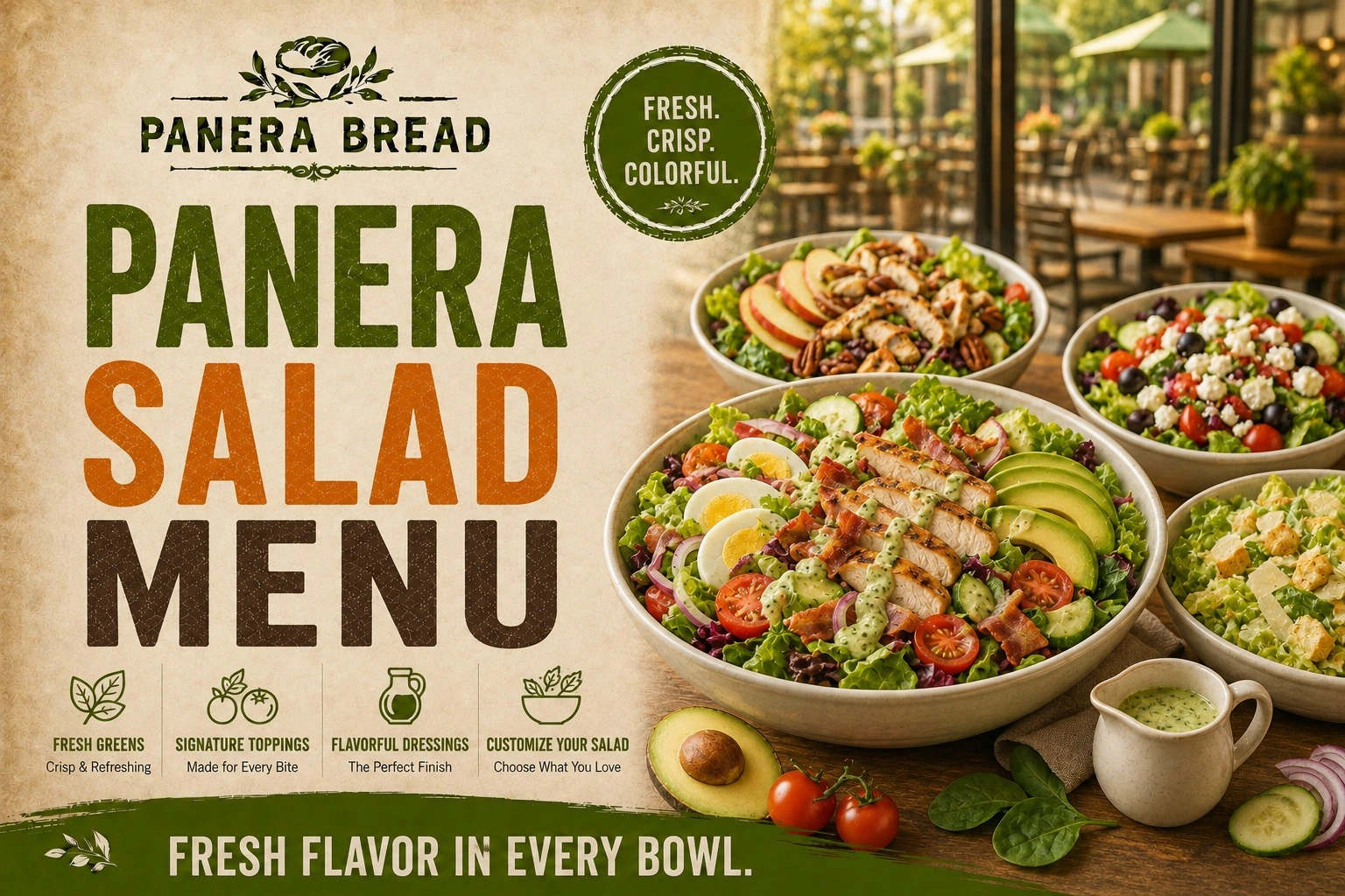 Panera Bread Salad Menu 1 Panera Bread Salad Menu