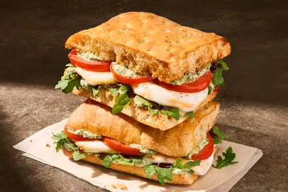 Panera Bread Menu 28 Toasted Caprese Focaccia